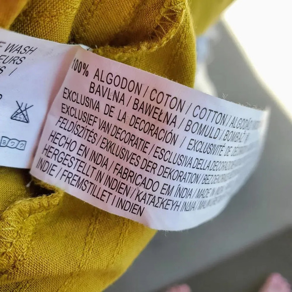 NWT Friday's Project Olive Green and Cream Embroidered Women's Sleeveless Blouse - Picture 9 of 15